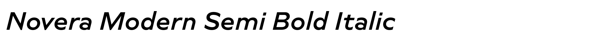 Novera Modern Semi Bold Italic image